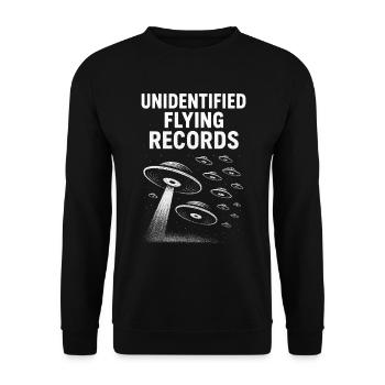 Shirt für DJs, Vinyl-Liebhaber und Musikfans - Unisex Pullover - Schwarz - Vorne - Alina (178cm) & Michal (187cm)