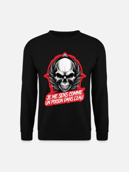 POISON DANS L'EAU #1 - let's talk - Sweat-shirt Unisexe - noir