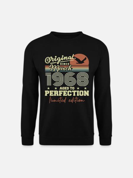 Birthday March 1968 - Unisex Sweatshirt - black
