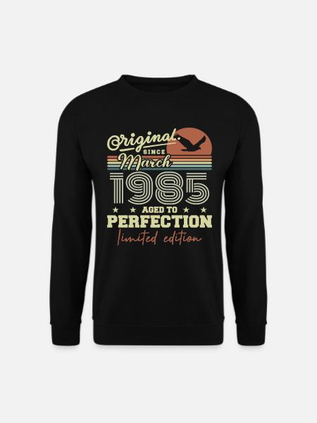 Birthday March 1985 - Unisex Sweatshirt - black