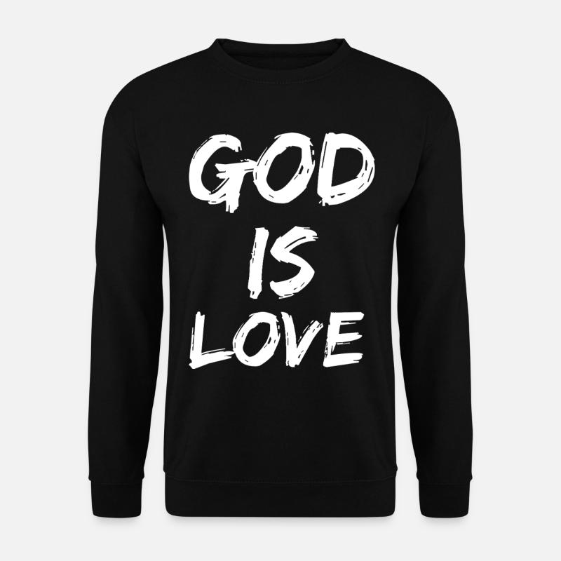 Dieu est amour - Sweat-shirt Unisexe - noir