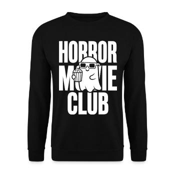 Club de films d’horreur Fantôme - Sweat-shirt Unisexe - noir - Devant - Alina (178cm) & Michal (187cm)