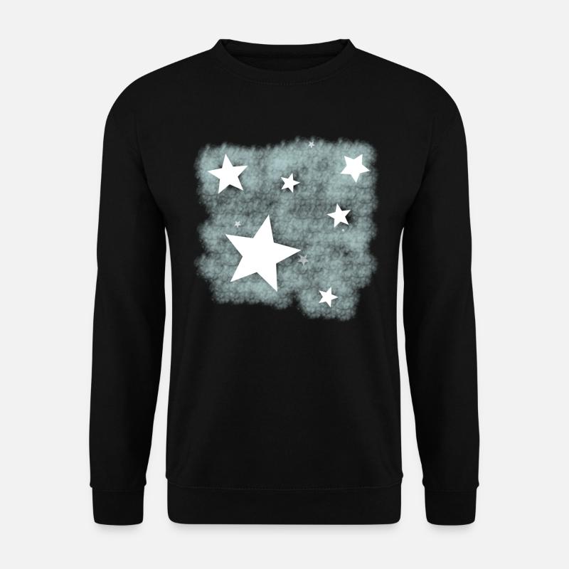 Étoiles dans le ciel nocturne, ciel étoilé. - Sweat-shirt Unisexe - noir