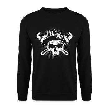 Plumber - Unisex Sweatshirt - black - Front - Alina (178cm) & Michal (187cm)