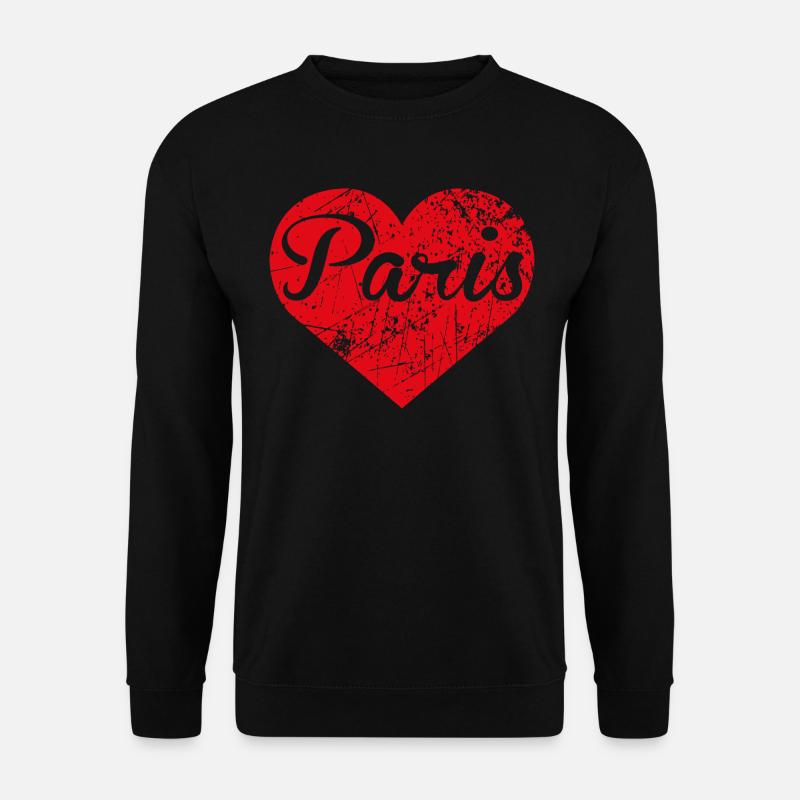 Paris Heart - Unisex Sweatshirt - black