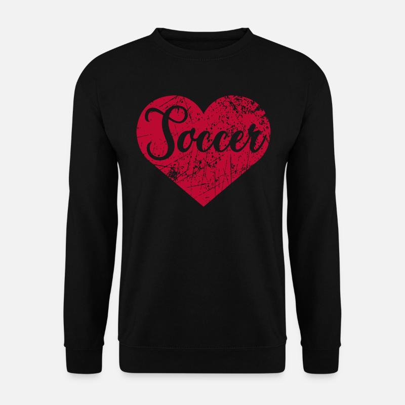 Soccer Herz - Unisex Pullover - Schwarz