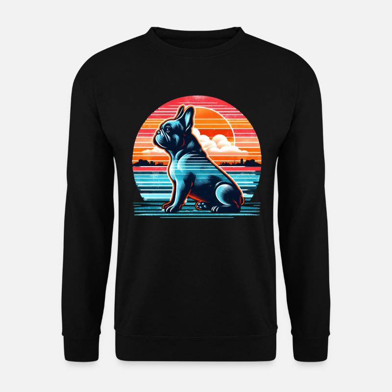 Sunset Frenchie Summeredition 2025 - Unisex Pullover - Schwarz