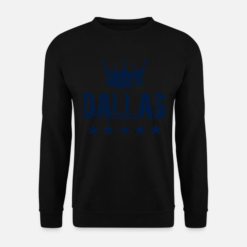 Dallas Krone Sterne - Unisex Pullover - Schwarz