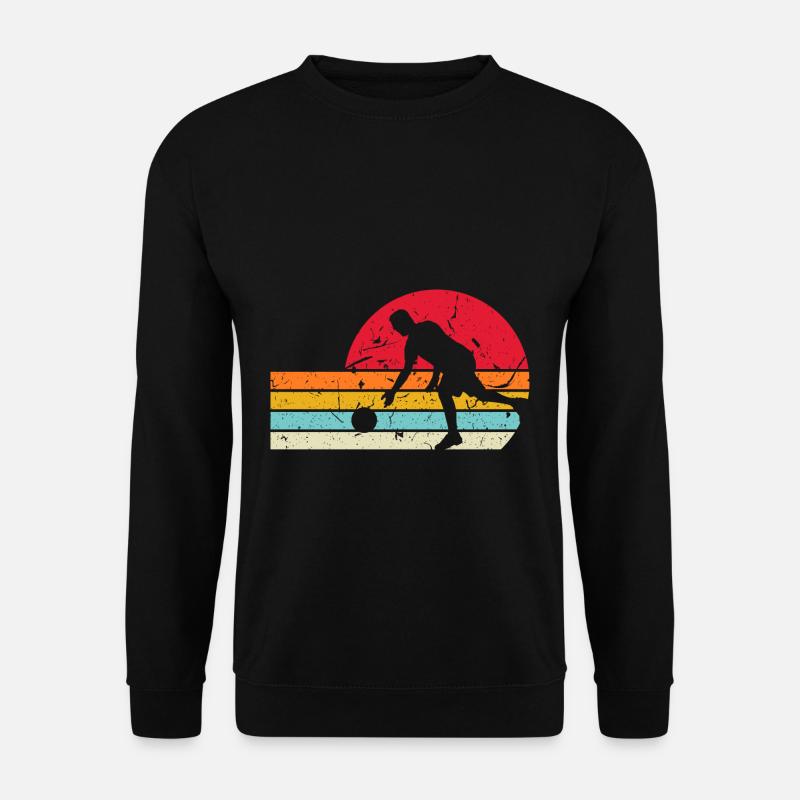 Vintage Bowling Design für Bowler Retro - Unisex Pullover - Schwarz