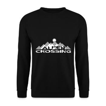 AlpenCrossing 1C Dark Shirts Edition - Unisex Pullover - Schwarz - Vorne - Alina (178cm) & Michal (187cm)