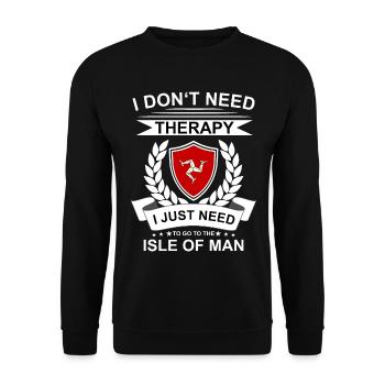 Île de Man Flagge Triskele Drapeau de l’île de Man - Sweat-shirt Unisexe - noir - Devant - Alina (178cm) & Michal (187cm)