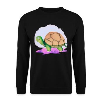Cassiopeia kennt den Weg - Unisex Pullover - Schwarz - Vorne - Alina (178cm) & Michal (187cm)