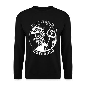 gbg blanc - Sweat-shirt Unisexe - noir - Devant - Alina (178cm) & Michal (187cm)