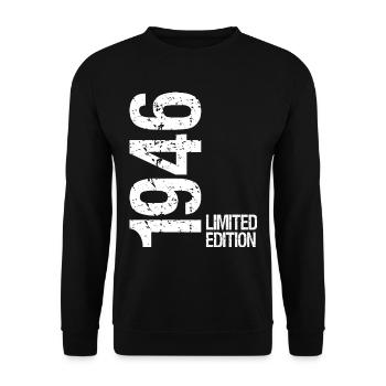 1946 Limited Edition - Unisex Sweatshirt - black - Front - Alina (178cm) & Michal (187cm)