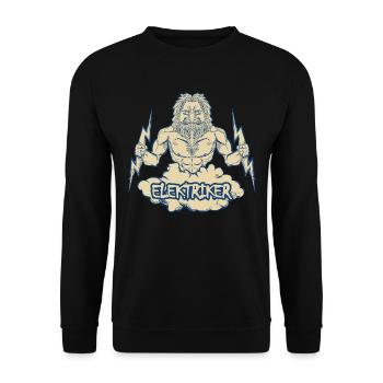 electrician - Unisex Sweatshirt - black - Front - Alina (178cm) & Michal (187cm)