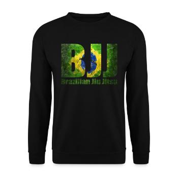 BJJ Jiu Jitsu Brésilien Art Martial MMA Combat - Sweat-shirt Unisexe - noir - Devant - Alina (178cm) & Michal (187cm)