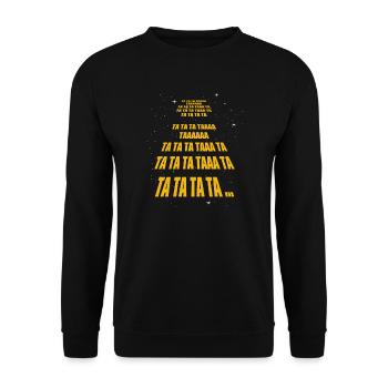 Bester Song der Galaxy Spirited Stars - Unisex Pullover - Schwarz - Vorne - Alina (178cm) & Michal (187cm)