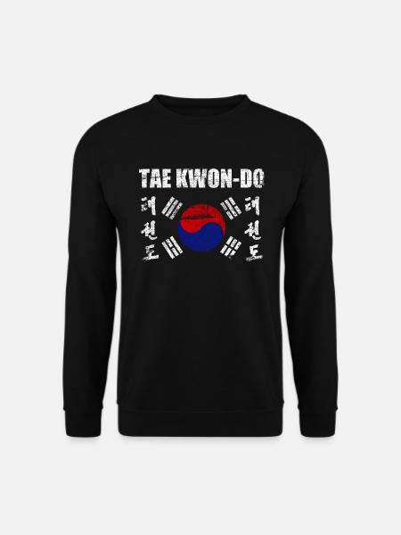 Tae Kwon Do Taekwondo Martial Art Korea Vintage - Unisex Sweatshirt - black