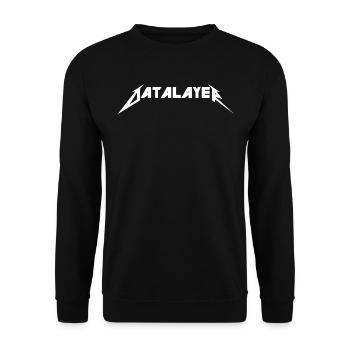 T-shirt dataLayer - Sweat-shirt Unisexe - noir - Devant - Alina (178cm) & Michal (187cm)