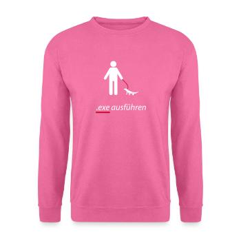 Systemadministrator exe ausführen Sysadmin Witzig - Unisex Pullover - Pink - Vorne