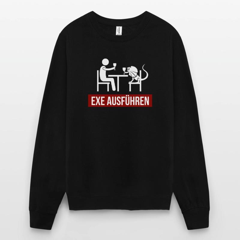 Admin EXE ausführen Sysadmin Systemadmin Dinner Unisex Pullover