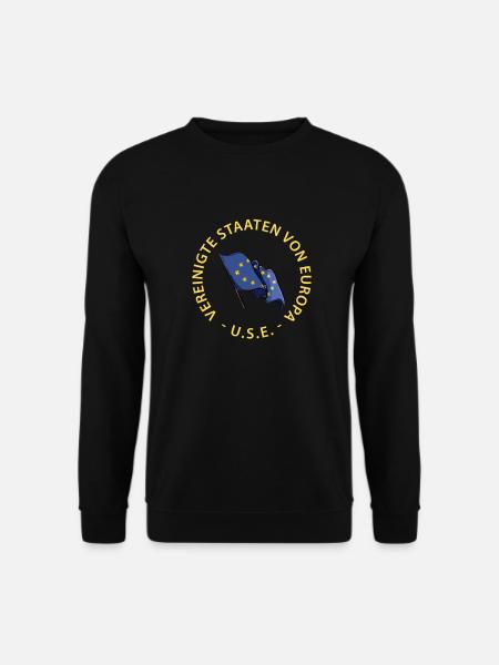 USE U.S.E Vereinigte Staaten von Europa EU - Unisex Pullover - Schwarz
