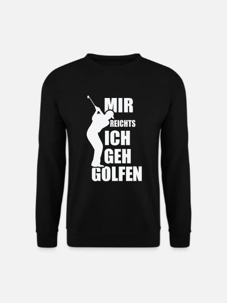 Golf Golfen Golfer Golfschlager Geschenkidee - Unisex Pullover - Schwarz