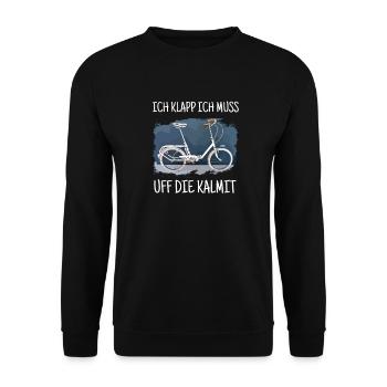 Klapprad Kalmit T-Shirt das Geschenk 20 Zoll Fans - Unisex Pullover - Schwarz - Vorne - Alina (178cm) & Michal (187cm)