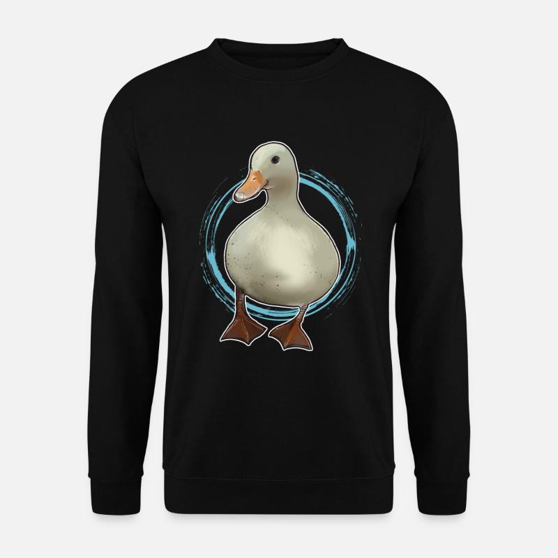 Gans lustiges Tier Bauernhof - Unisex Pullover - Schwarz