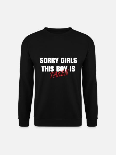 Freund Beziehung Vergeben Valentinstag Geschenk - Unisex Pullover - Schwarz