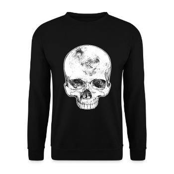 Skull skull - Unisex Sweatshirt - black - Front - Alina (178cm) & Michal (187cm)