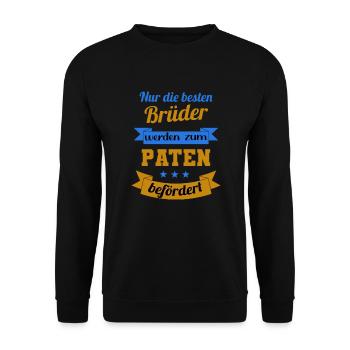 Godfather Godfather Godfather Uncle Saying Men Gift - Unisex Sweatshirt - black - Front - Alina (178cm) & Michal (187cm)