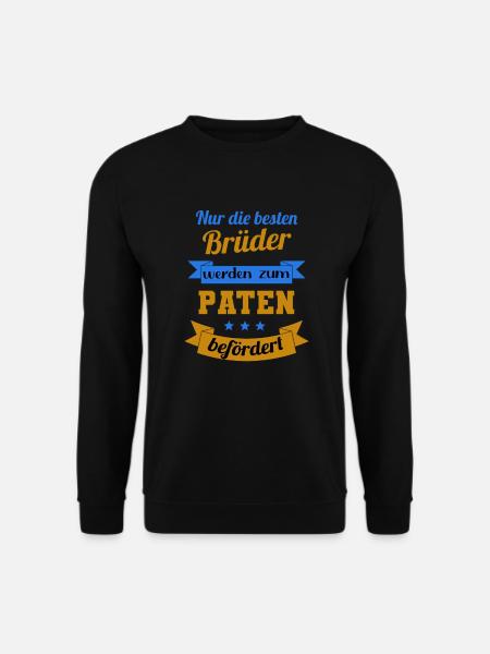Pate Paten Patenonkel Onkel Spruch Männer Geschenk - Unisex Pullover - Schwarz