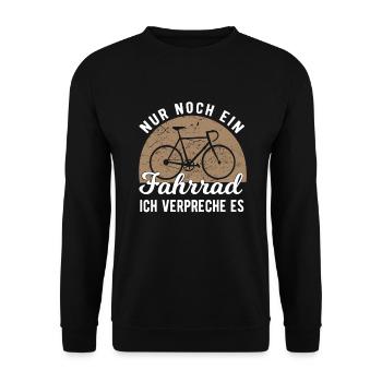 Fahrrad Rennrad MTB - Unisex Pullover - Schwarz - Vorne - Alina (178cm) & Michal (187cm)