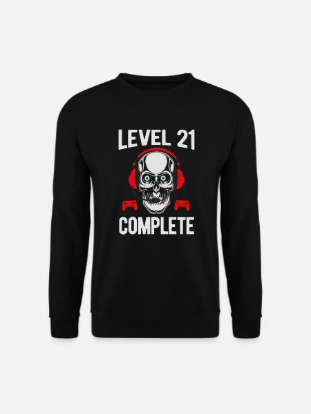 Gamer Gaming Gamer 21st birthday 21 years - Unisex Sweatshirt - black