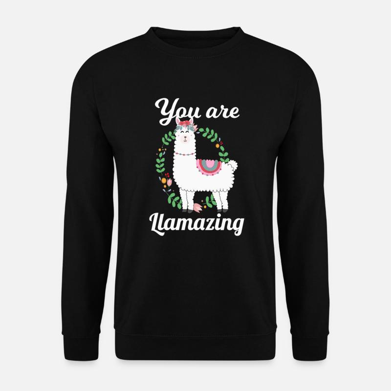 Llama alpaca - Unisex Sweatshirt - black