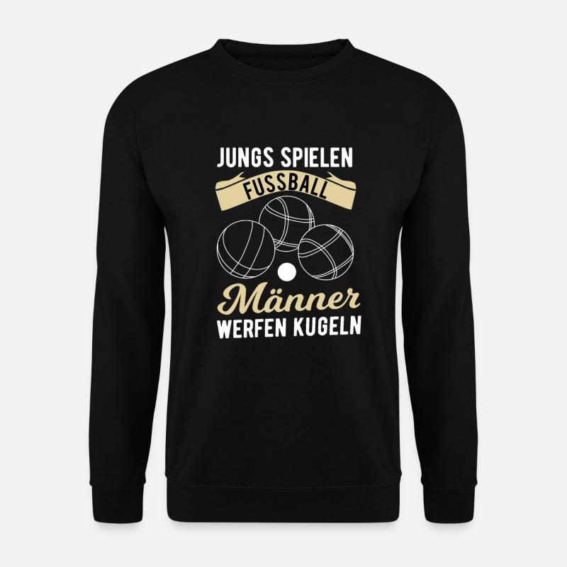 Boule Boccia Petanque - Unisex Pullover - Schwarz