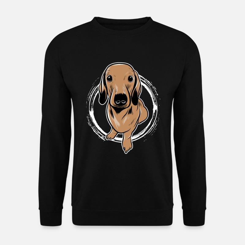 Teckel chien teckel - Sweat-shirt Unisexe - noir