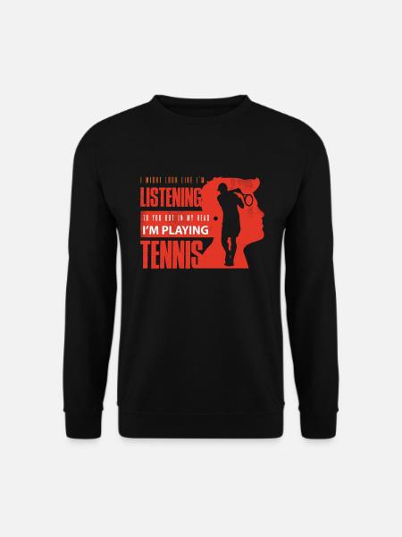 tennis, tennis tennis shoes, tennis tennis ball - Unisex Pullover - Schwarz