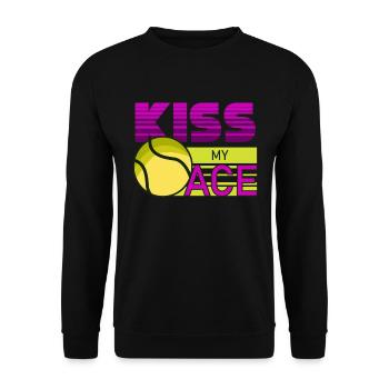 Tennis, tennis balle de tennis, tennis tennis court - Sweat-shirt Unisexe - noir - Devant - Alina (178cm) & Michal (187cm)