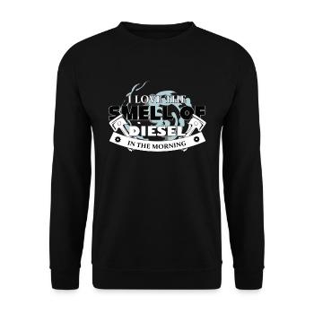 Mechanic, engine mechanic, diesel mechanic - Unisex Sweatshirt - black - Front - Alina (178cm) & Michal (187cm)