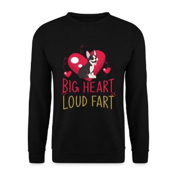 Boston Terrier, Boston Terrier Costume, Boston - Unisex Sweatshirt - black - Front - Alina (178cm) & Michal (187cm)