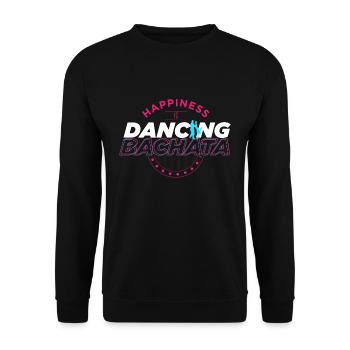 Bachata, bachata bachata bday, dance - Unisex Sweatshirt - black - Front - Alina (178cm) & Michal (187cm)