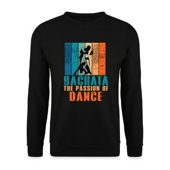 Bachata, Bachata music, Dominican - Unisex Sweatshirt - black - Front - Alina (178cm) & Michal (187cm)