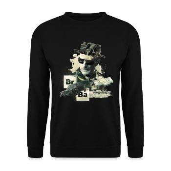 Breaking Bad Walther White Alias Heisenberg - Unisex Pullover - Schwarz - Vorne - Alina (178cm) & Michal (187cm)