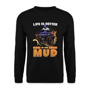Quad, quad dirt, quads - Unisex Sweatshirt - black - Front - Alina (178cm) & Michal (187cm)