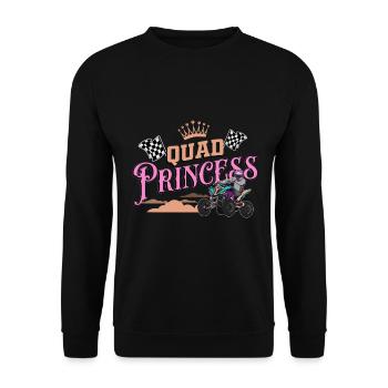 Quad, Quad Quad dirt, atv - Unisex Sweatshirt - black - Front - Alina (178cm) & Michal (187cm)
