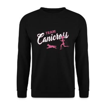 canicross, chien de canicross, court - Sweat-shirt Unisexe - noir - Devant - Alina (178cm) & Michal (187cm)