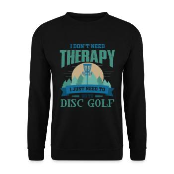 Frisbee Golf, Frisbee Golf Golf, Disque - Sweat-shirt Unisexe - noir - Devant - Alina (178cm) & Michal (187cm)