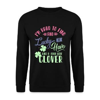 Rothaarige, Rothaarige irische Frauen, irische - Unisex Pullover - Schwarz - Vorne - Alina (178cm) & Michal (187cm)